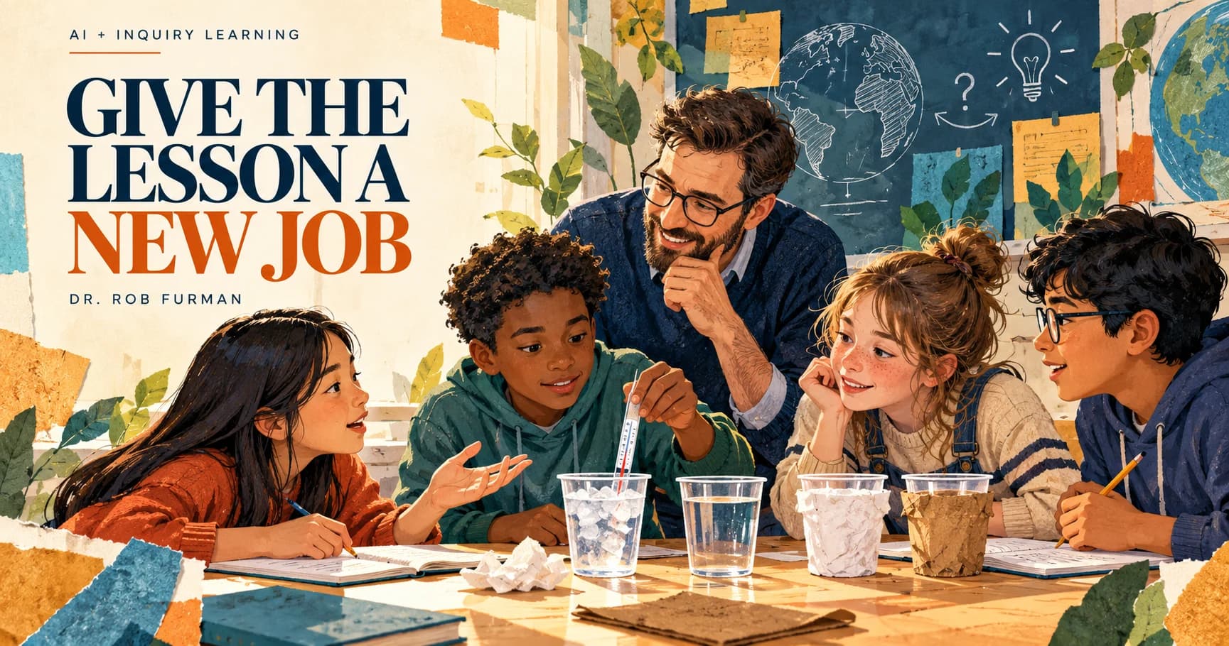 Magazine-style cover: How to Turn an Existing Lesson Into Inquiry Learning With AI