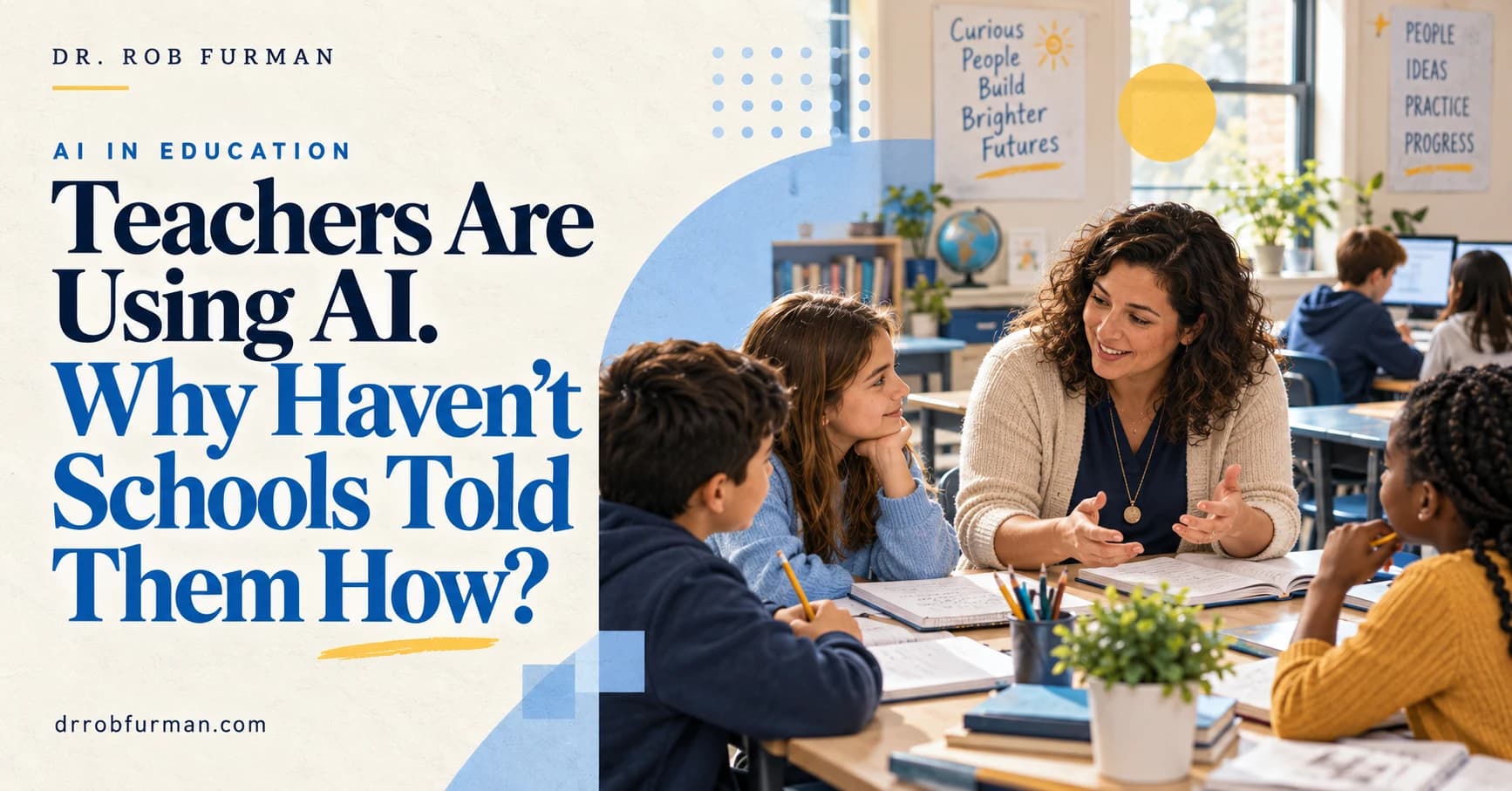 Magazine-style cover: Teachers Are Using AI. Why Haven’t Schools Told Them How?